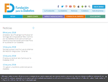 Tablet Screenshot of fundaciondiabetes.org